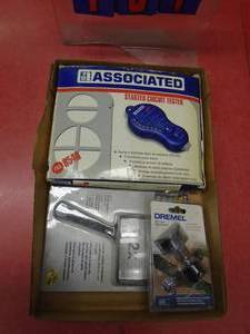 Flat with electronic meter & accessories. As shown.