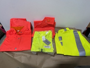 lot 105 image: Safety Vests and Rain Suit with Bibs