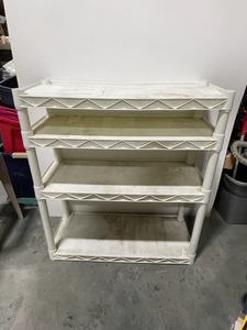 lot 121 image: Plastic Shelving Unit