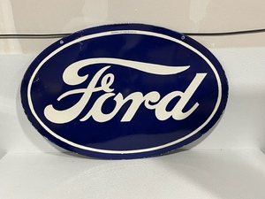 lot 1 image: Ford Double Sided Metal Sign