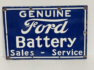 lot 2 image: Ford Service Metal Sign
