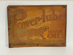 lot 4 image: Power Lube Motor Oil Sign