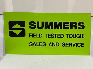 lot 6 image: Summers Sales and Service Metal Sign