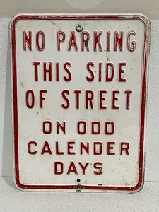 lot 8 image: No Parking Street Sign