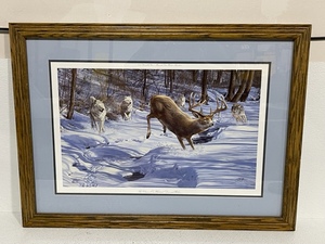 lot 18 image: Framed Wildlife Print