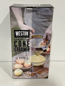 lot 46 image: Cone Strainer Pestle Set NEW