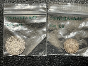 Switzerland Silver Coins