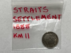 1888 Straits Settlement Coin