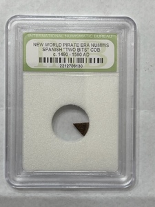 New World Pirate Era Nummis Spanish Two Bits Circa 1490-1590 AD