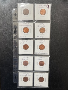 Lot of Lincoln Error Cents