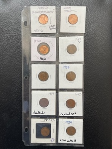 Lot of Lincoln Error Cents