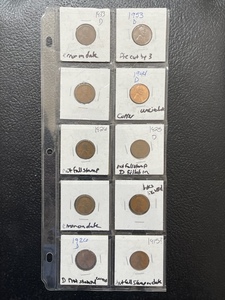 Lot of Lincoln Error Cents