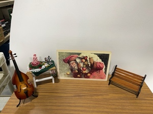 Byers Choice Props and Midnight Vintage Board