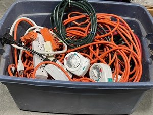 Large Assortment of Extension Cords and More
