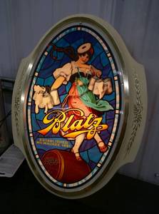 Blatz Valerie Cameo Sign 18-12 inch, works