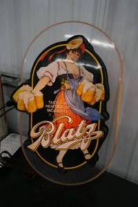 Blatz Valerie Sign 17 inch, works, 1986