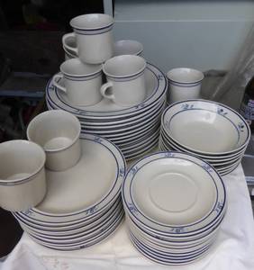 Very large group of stoneware dishes