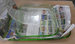 Two MSE Martha Stewart Green Baking Casserole Dishes