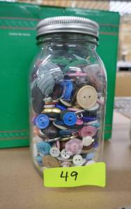 Jar of buttons