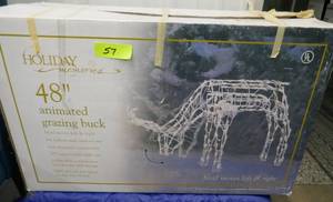 4 foot animated deer light up yard dcor