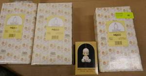 3 New Precious Moments Ornament Holders and a Babys first Christmas