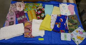 Quilt fabric for kids blankets, various sized pieces, cotton