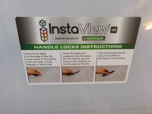 3 pack Insta View 45 qt Totes with ...