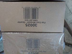 2000 Flat Coin Wrappers Quarters...