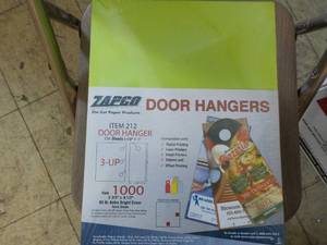 1000 Zapco Door Hangers...