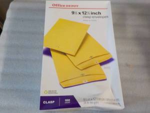 Office Depot 100 ct 9 12 x 12 12...