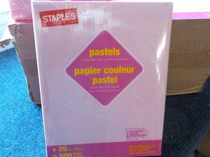 5000 Sheets Staples Pink 8 12 x 11...