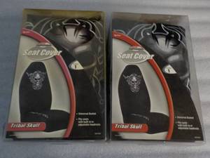 2 Tribal Skull Seat Covers...