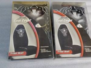 2 Tribal Skull Seat Covers...