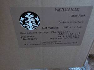 Case of 64 Bags Starbucks Pike Plac...