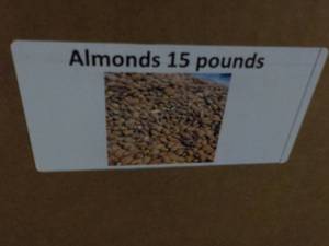 15 lb. Box Almonds...