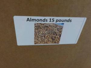 15 lb. Box Almonds...