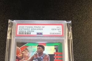 lot 4 image: 2020-21 Prizm Draft Green Prizm #41 Rookie Card PSA 10