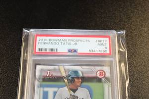 lot 6 image: 2016 Bowman Fernando Tatis Jr #BP17 Rookie Card1st Bowman PSA 9