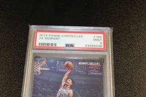 lot 31 image: 2019-20 Chronicles Luminance Ja Morant #165 Rookie Card PSA 9