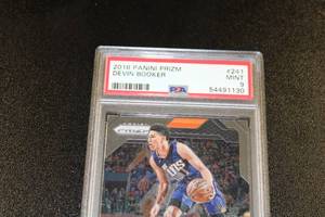 lot 59 image: 2016-17 Prizm Devin Booker #241 PSA 9