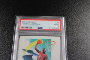 lot 84 image: 1991-92 Skybox Michael Jordan #39 PSA 9
