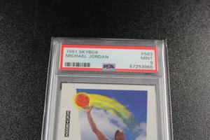 lot 85 image: 1991-92 Skybox Michael Jordan #583 PSA 9