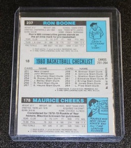 lot 113 image: 1980-81 Topps Magic Johnson #18 w Ron Boone #237 & Maurice Cheeks #178 Rookie Card
