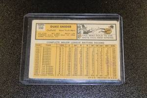 lot 115 image: 1963 Topps Duke Snider #550