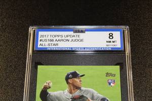 lot 118 image: 2017 Topps Update All Star Aaron Judge #US166 Rookie Card ISA 8