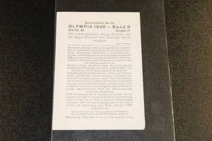 lot 145 image: 1936 Reemstma German Olympics #38 800 Meter Race