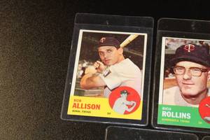 lot 172 image: 1963 Topps Baseball Card Lot  7 Cards