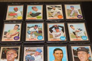 lot 177 image: 1968 Topps Baseball Card Lot  16 Cards