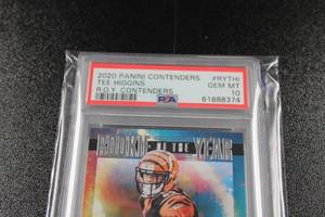 lot 193 image: 2020 Contenders ROY Contenders Tee Higgins #RYTHI Rookie Card PSA 10