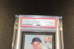lot 204 image: 1999 Hillshire Farm Home Run Heroes Harmon Killebrew Autograph PSADNA Authentic